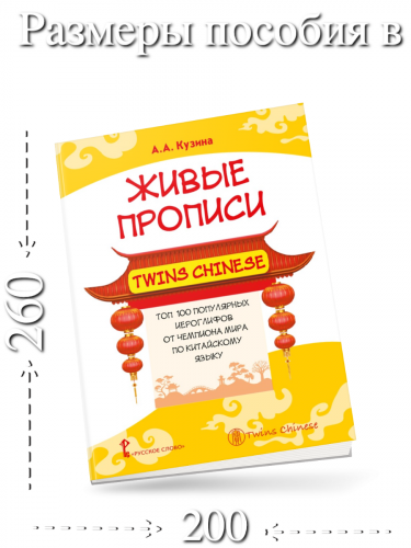 Кузина Живые прописи Twins Chinese Топ 100 китайских иероглифов